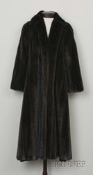 Full Length Dark Brown Mink Coat